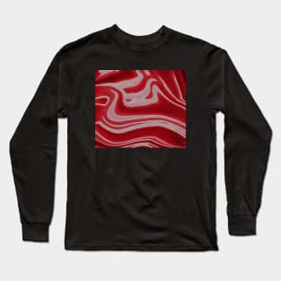 Cherry Marble Waves effect Long Sleeve T-Shirt